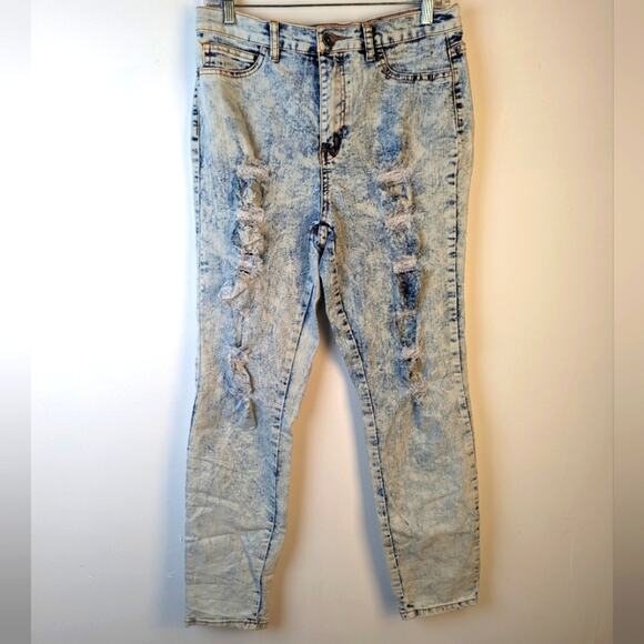 Vintage | Jeans | Vintage Elite Acid Washed Distressed 1 | Poshmark